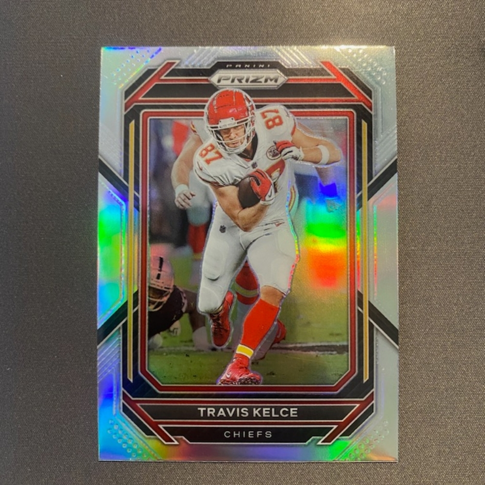 2022 Panini Prizm #144 Travis Kelce Silver Prizm Kansas City Chiefs